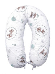 Amy Perna pentru gravide si alaptare, husa detasabila din bumbac 100% si umplutura antialergica babysoft , caprioara mica, amy