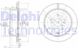 DELPHI Disc frana DELPHI BG3166 (BG3166)