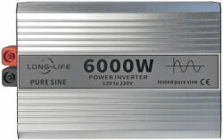 Longlife Invertor 6000W 12V-220V SINUS PUR Long Life (32488) - eurostrum