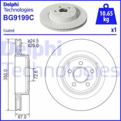 DELPHI Disc frana DELPHI BG9199C (BG9199C)