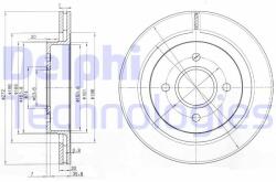 DELPHI Disc frana DELPHI BG2758 (BG2758) - automobilus