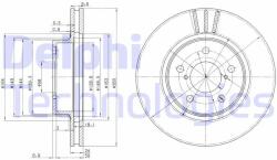 DELPHI Disc frana DELPHI BG2767 (BG2767) - automobilus