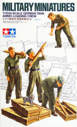 TAMIYA German Tank Ammo Loading Crew Set makett figura 1: 35 (300035188) (300035188)