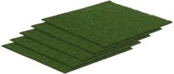 hillvert Műfű - 5 darabos készlet - 100 x 100 cm - magasság: 20 mm - tűzési arány: 13/10 cm - UV-álló (HT-EAG-1X1-SET-1)