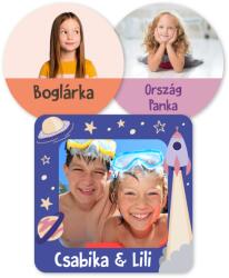 Mama Címkék Fotómatricák gyerekeknek saját fényképpel