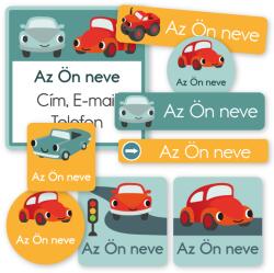 Mama Címkék Névmatrica szett iskolás és óvodás gyerekeknek, AUTÓ (183 db)