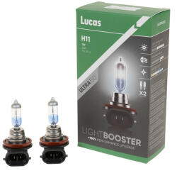 Lucas LightBooster H11 autóizzó 12V 55W, +150%, 2db/csomag (LLX711CLX2)
