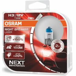 OSRAM NIGHT BREAKER LASER (NEXT GEN) H3 55W 12V 2x (64151NL-HCB)