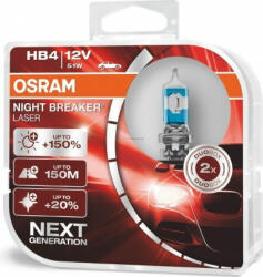 OSRAM NIGHT BREAKER LASER (NEXT GEN) HB4 51W 12V 2x (9006NL-HCB)