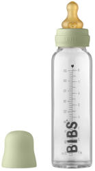 BIBS - Set complet biberon din sticla anticolici, 225 ml, Sage (5014250)