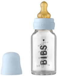 BIBS - Set complet biberon din sticla anticolici, 110 ml, Baby Blue (5013231) - babyneeds - 99,00 RON