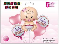  Set baloane, Girl, folie aluminiu, Roben Toys RB35411