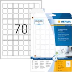 Herma 24 mm x 24 mm Műanyag Íves etikett címke Herma Fehér ( 25 ív/doboz ) (HERMA 8339)