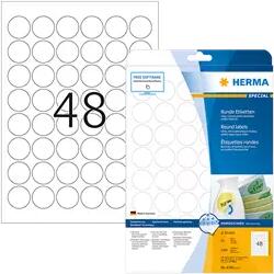 Herma 30 mm x 30 mm Papír Íves etikett címke Herma Fehér ( 25 ív/doboz ) (HERMA 4387)