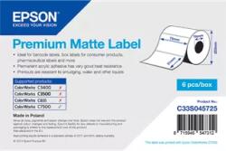 Epson 76 mm x 51 mm Papír Tekercses etikett címke Fehér ( 2310 címke/tekercs ) (C33S045725)