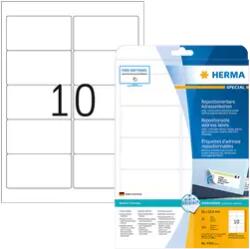 Herma 96 mm x 50.8 mm Papír Íves etikett címke Herma Fehér ( 25 ív/doboz ) (HERMA 4349)