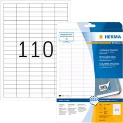 Herma 38.1 mm x 12.7 mm Papír Íves etikett címke Herma Fehér ( 25 ív/doboz ) (HERMA 4210)