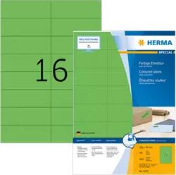 Herma 105 mm x 37 mm Papír Íves etikett címke Herma Zöld ( 100 ív/doboz ) (HERMA 4259)