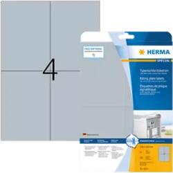 Herma 105 mm x 148 mm Műanyag Íves etikett címke Herma Ezüst ( 25 ív/doboz ) (HERMA 4216)