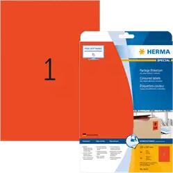 Herma 210 mm x 297 mm Papír Íves etikett címke Herma Piros ( 20 ív/doboz ) (HERMA 4422)