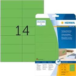 Herma 105 mm x 42.3 mm Papír Íves etikett címke Herma Zöld ( 20 ív/doboz ) (HERMA 5061)