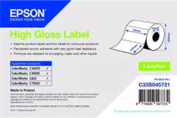 Epson 76 mm x 127 mm Papír Tekercses etikett címke Fehér ( 960 címke/tekercs ) (C33S045721)