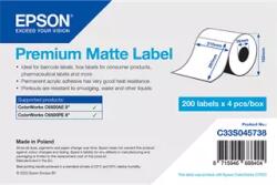 Epson 210 mm x 297 mm Papír Tekercses etikett címke Fehér ( 200 címke/tekercs ) (C33S045738)