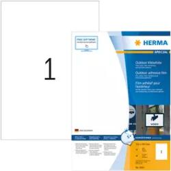 Herma 210 mm x 297 mm Műanyag Íves etikett címke Herma Fehér ( 50 ív/doboz ) (HERMA 9501)