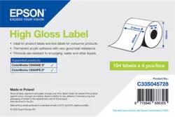 Epson 210 mm x 297 mm Papír Tekercses etikett címke Fehér ( 194 címke/tekercs ) (C33S045728)
