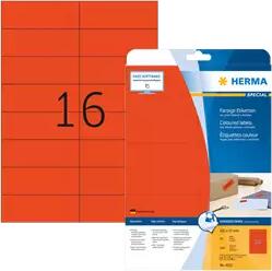 Herma 105 mm x 37 mm Papír Íves etikett címke Herma Piros ( 20 ív/doboz ) (HERMA 4552)