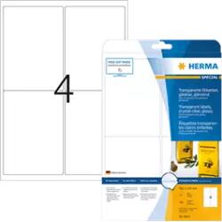 Herma 99.1 mm x 139 mm Műanyag Íves etikett címke Herma Átlátszó (víztiszta) ( 25 ív/doboz ) (HERMA 8019)