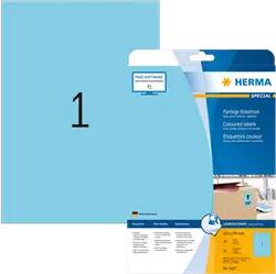 Herma 210 mm x 297 mm Papír Íves etikett címke Herma Kék ( 20 ív/doboz ) (HERMA 4423)