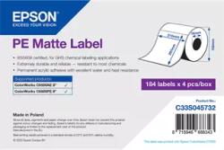 Epson 210 mm x 297 mm Műanyag Tekercses etikett címke Fehér ( 184 címke/tekercs ) (C33S045732)