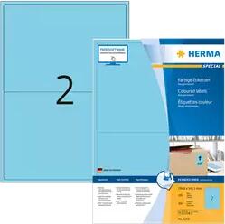 Herma 199.6 mm x 143.5 mm Papír Íves etikett címke Herma Kék ( 100 ív/doboz ) (HERMA 4568)