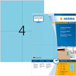 Herma 105 mm x 148 mm Papír Íves etikett címke Herma Kék ( 100 ív/doboz ) (HERMA 4398)