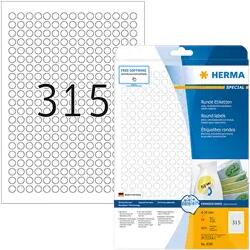 Herma 10 mm x 10 mm Papír Íves etikett címke Herma Fehér ( 25 ív/doboz ) (HERMA 4385)