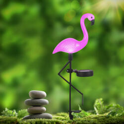 Family Collection Lampa LED flamingo - detasabil - plastic - 52 x 19 x 6 cm (MCT-GBZ-11270)