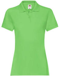 Fruit of the Loom Női Galléros póló Rövid ujjú Fruit of the Loom Premium Polo Lady-Fit - S (10), Lime zöld