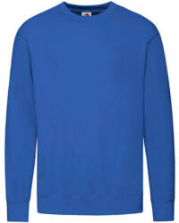 Fruit of the Loom Férfi pulóver hosszú ujjú Fruit of the Loom Lightweight Set-In Sweat - L, Királykék