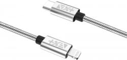 NEXT ONE Cablu de date Next One USB-C - Lightning Metalic Silver (1 2m) (LGHT-USBC-MET-SL)