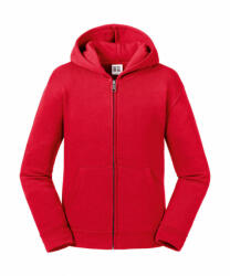 Russell Gyerek kapucnis hosszú ujjú pulóver Russell Europe Kids' Authentic Zipped Hood Sweat L (128/7-8), Piros