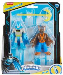 Imaginext Set 2 figurine, Imaginext, DC Super Friends, Batman si Man-Bat, HKN48 Figurina