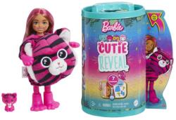 Mattel Barbie, Cutie Reveal, Chelsea Tigru, papusa de serie Jungla