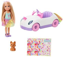 Mattel Barbie, Chelsea si masinuta, set papusa cu accesorii