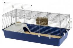 Ferplast Rabbit 120 nyúlketrec felszereléssel kék (57053417KEK)