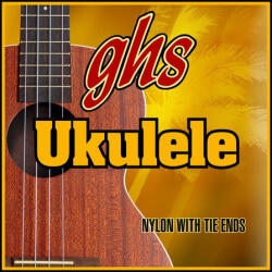GHS 100 ukulele húr - black nylon, Bariton - hangszerabc