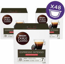 NESCAFÉ Espresso Intenso Decaffeinato kávé kapszula - 3 x 16 kapszula / csomag