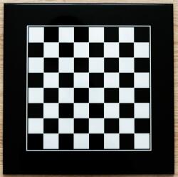  Fekete magas fényű fa sakktábla