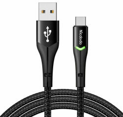 Mcdodo Magnificence CA-7960 USB-ről USB-C-re LED kábel, 1m (fekete) (CA-7960) - smartgo