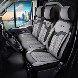 PANDA-CSC Huse auto realizat la dimensiunile cerute Londra gri deschis pentru PEUGEOT BOXER (1994-2023)